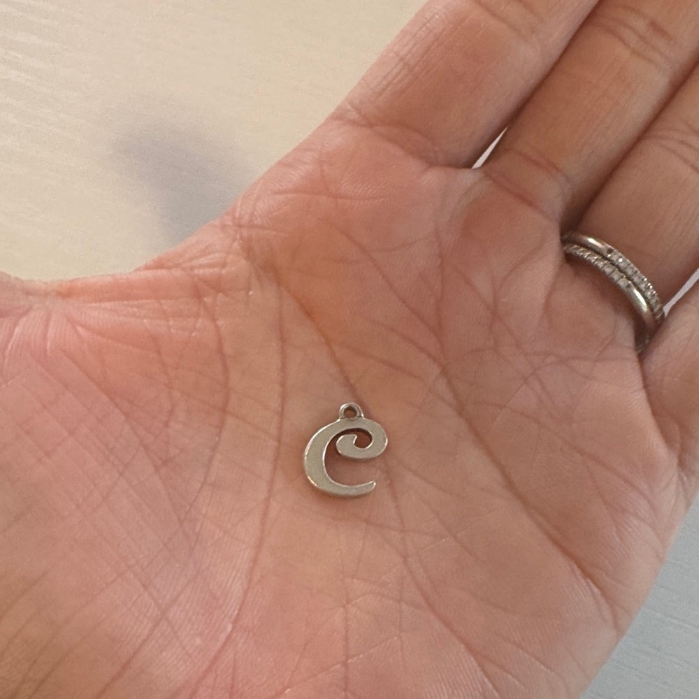 James Avery Silver Initial Charm